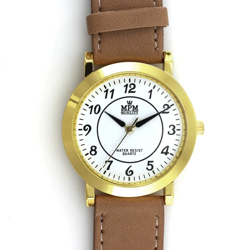 MPM Hodinky s jednoduchým pouzdrem s klasickým číselníkem W01M.10710.E