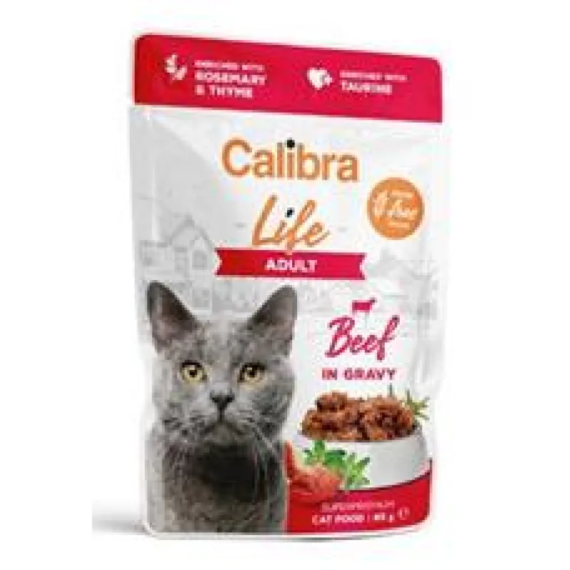 Calibra Cat Life kapsa Adult Beef in gravy 85 g