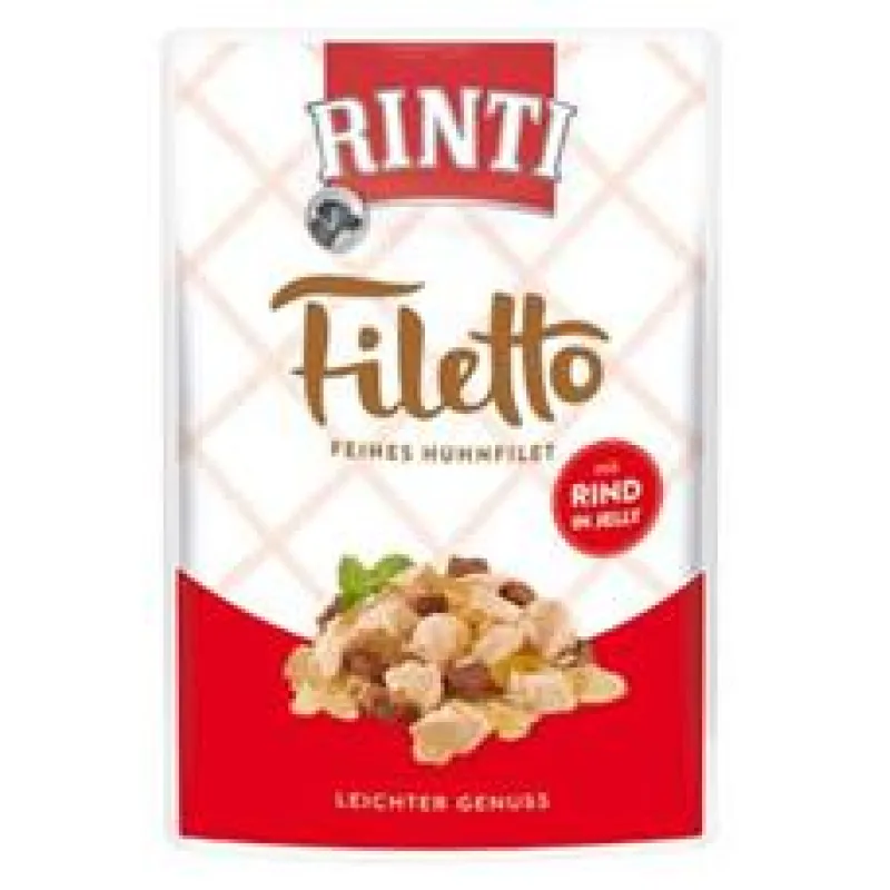 Rinti Dog Filetto kapsa kuře+hovězí v želé 100 g