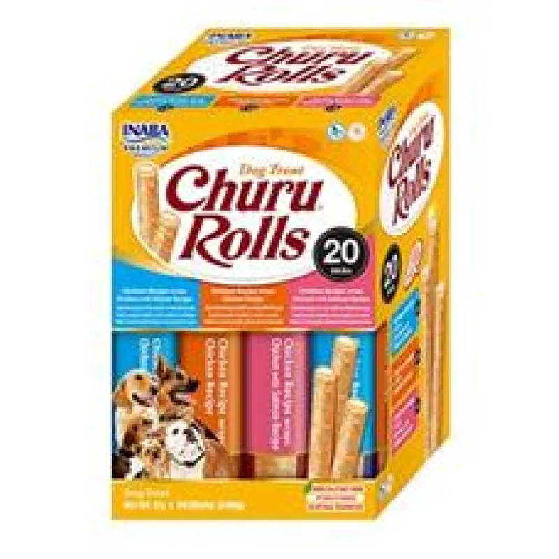 Churu Dog BOX Rolls Chicken wraps Variety 20x12g