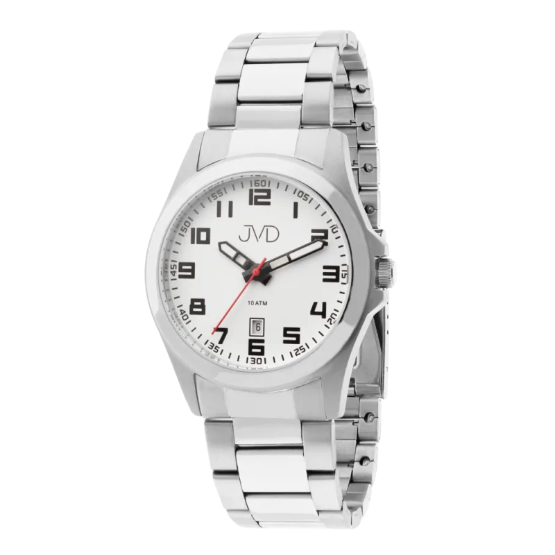JVD Stříbrné vodotěsné náramkové pánské hodinky JVD steel J1041.40 - 10ATM