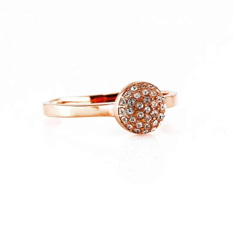 MPM Prsten z chirurgické oceli Ring 7698, Gold Rose, size 55