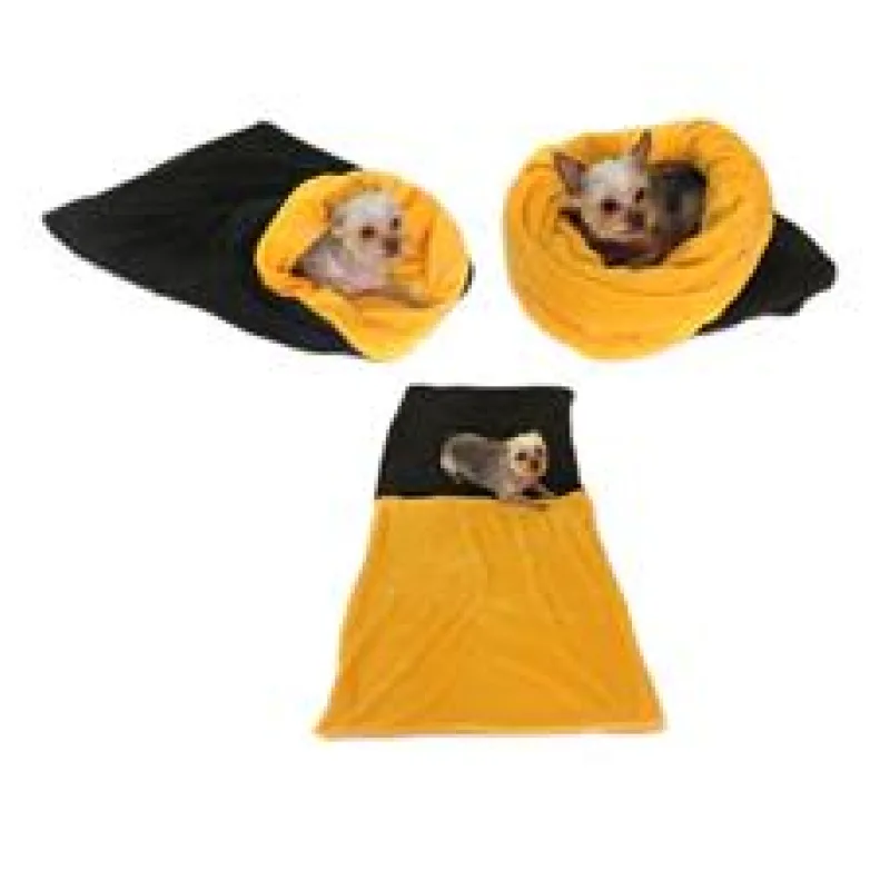 Marysa pelíšek 3v1 pro psy, tmavě šedý/žlutý, velikost XL