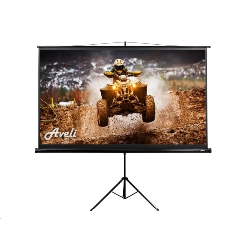 Projekčné plátno AVELI statív, 221x125cm (16:9) 100", čierny tubus XRT…