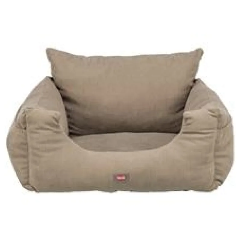 Sedačka / pelech do auta, 55 x 50 x 30 cm, šedobéžová 1 ks