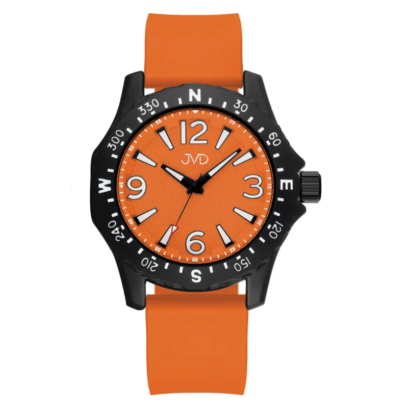 JVD Dětské chlapecké oranžové sportovní hodinky JVD JZ8004.4 5ATM