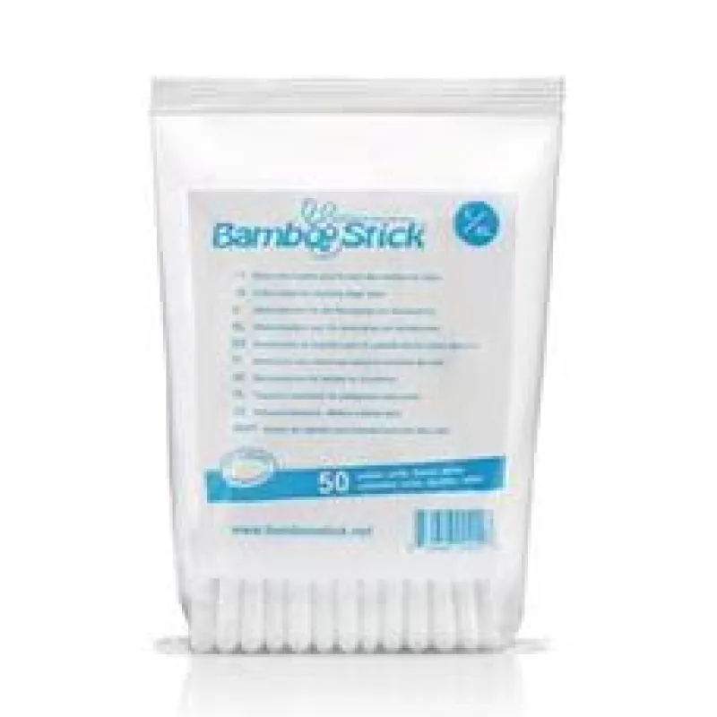 Tyčinky vatové BambooStick L/XL pro čišt. uší psů L/XL 50ks