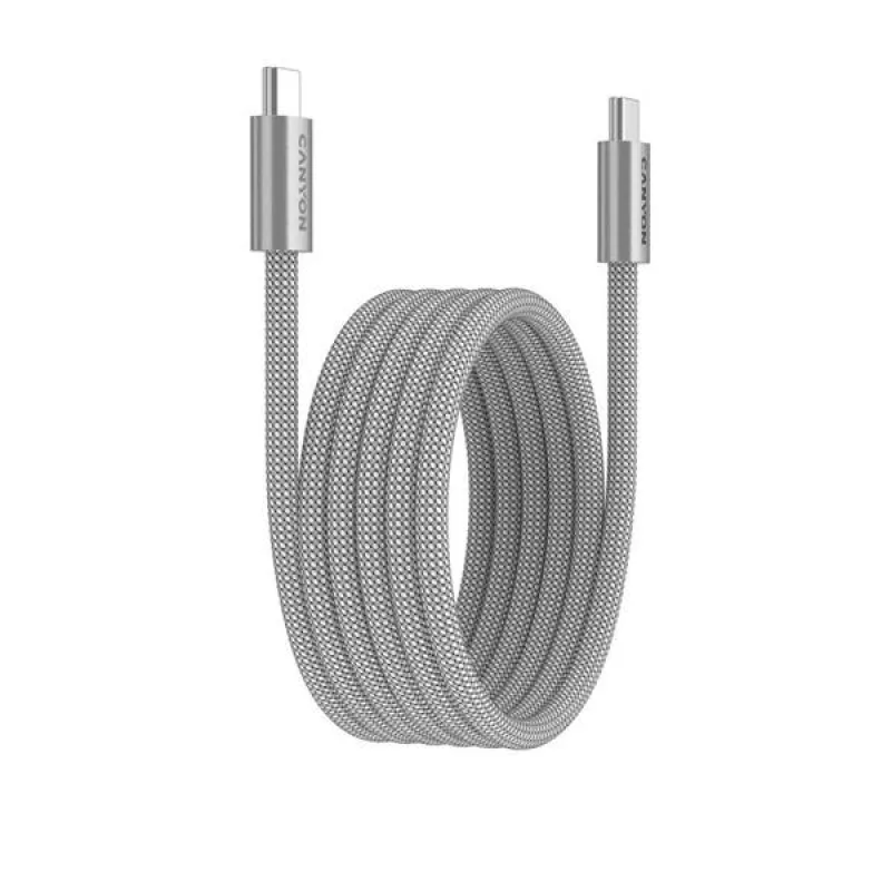 Canyon CCMG60AB15, 1 m kábel, USB-C / USB-C, magnet, PD 60 W, opletený,…