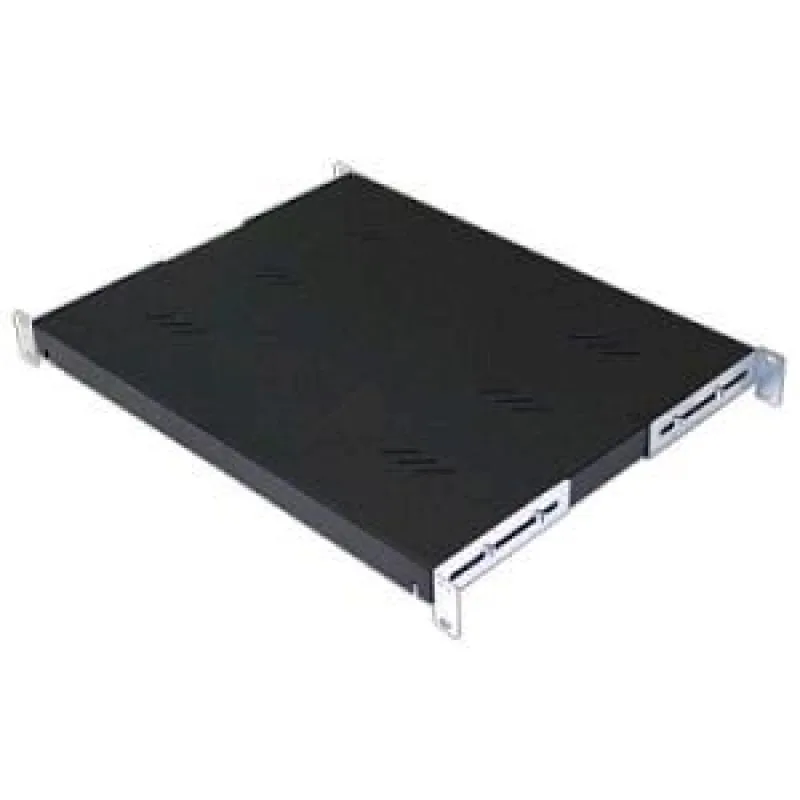 TRITON Regál s perforáciou 19", 1U/ 850 mm, nosnosť 80 kg, čierny RAB…