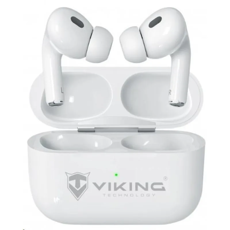 Viking bluetooth sluchátka s mikrofonem VPRORT, bílá VPRORT