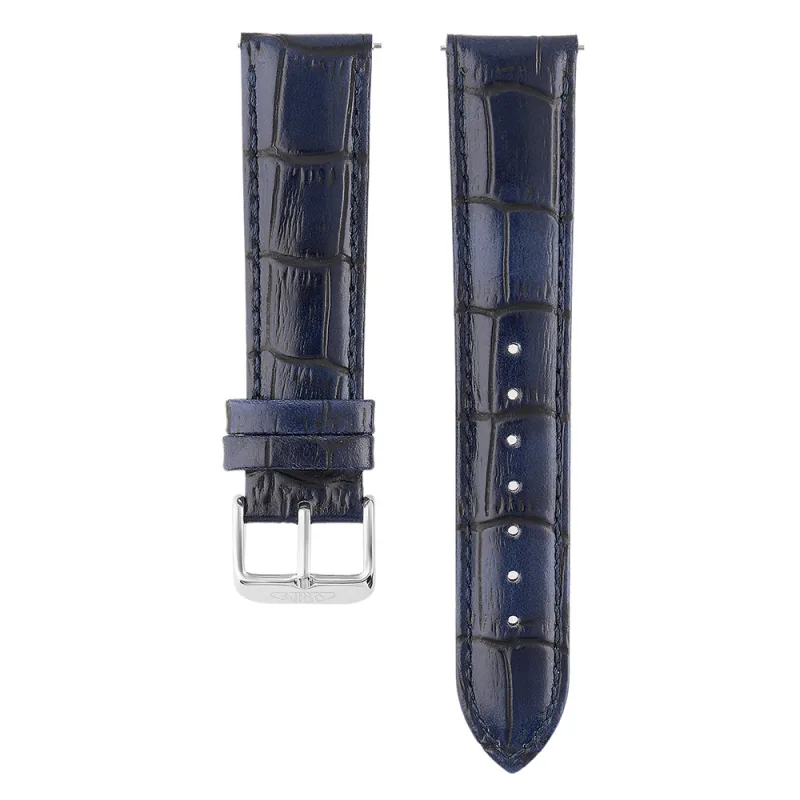 MPM Unisex kožený řemínek na hodinky RB.15893 (20 mm) - tmavě modrý RB.15893.2018.3232.L1