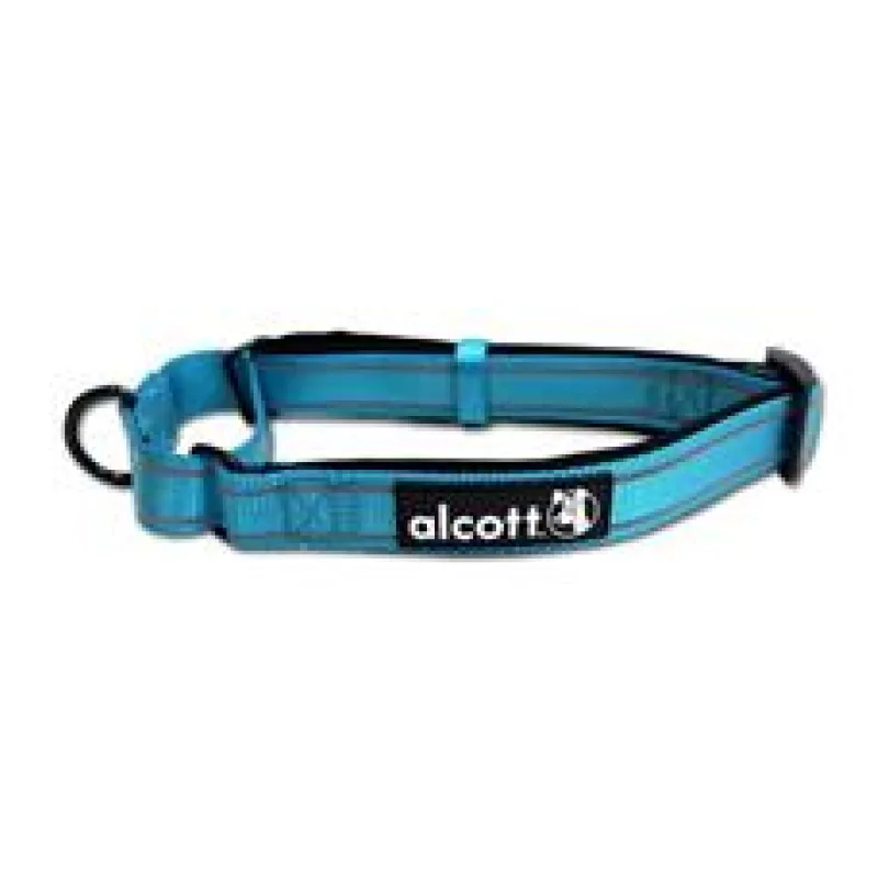 Alcott reflexní obojek pro psy, Martingale, modrý velikost M