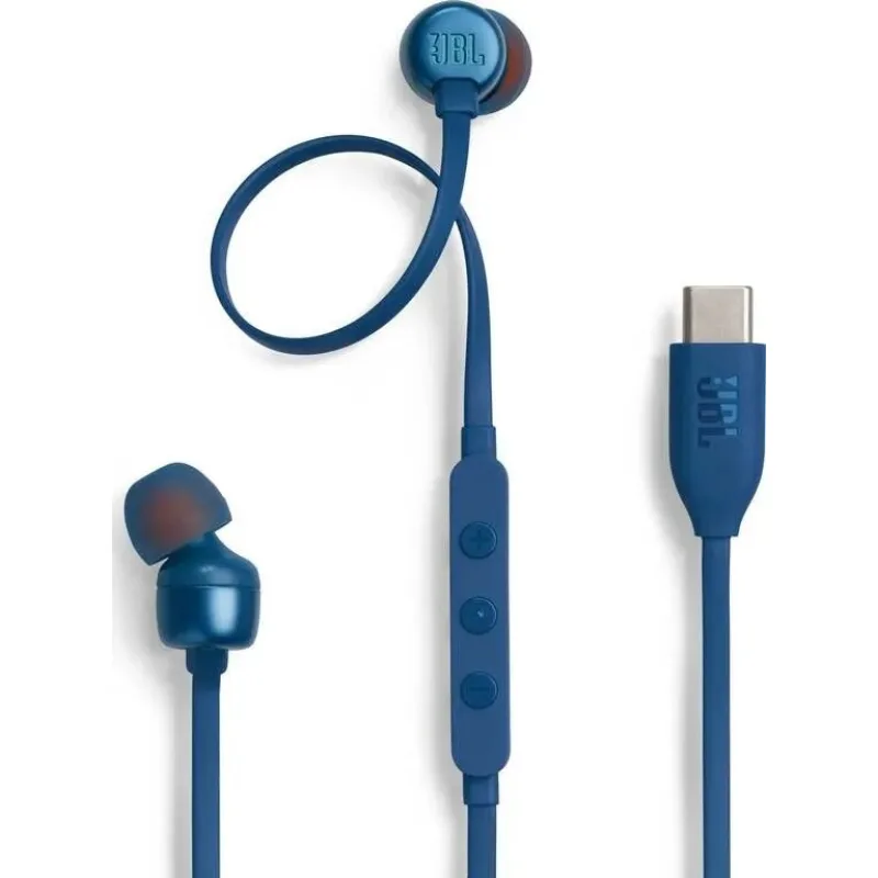 JBL TUNE 310 USB-C, modré JBL T310CBLU