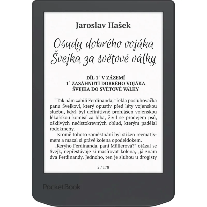 E-book POCKETBOOK 619 Verse Light, Midnight Grey, sivý PB619-T-WW