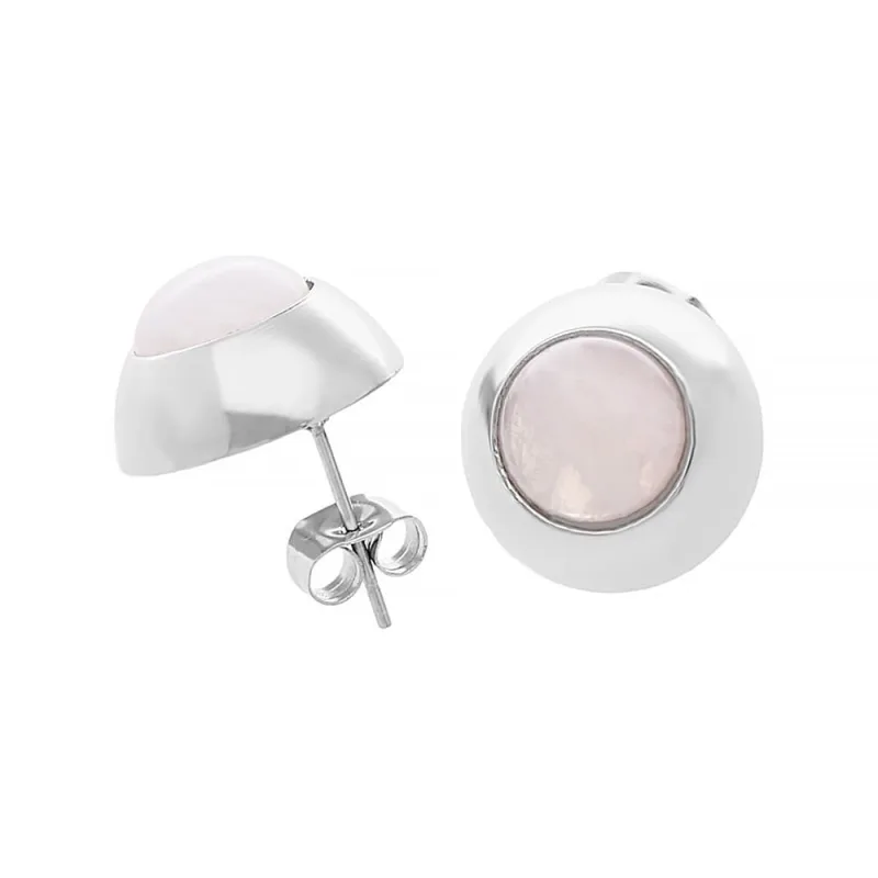 MPM Dámské ocelové nerezové náušnice 6933 - stříbrné barvy