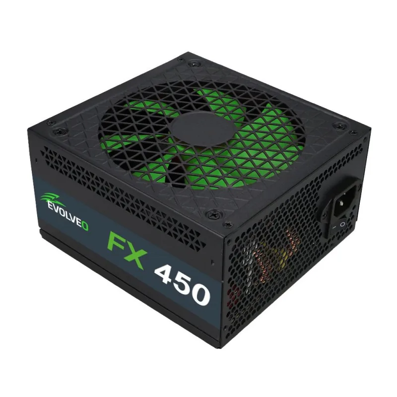 EVOLVEO FX 450, zdroj 450W ATX, 14cm, 80+, White, 3YRW CZEFX450