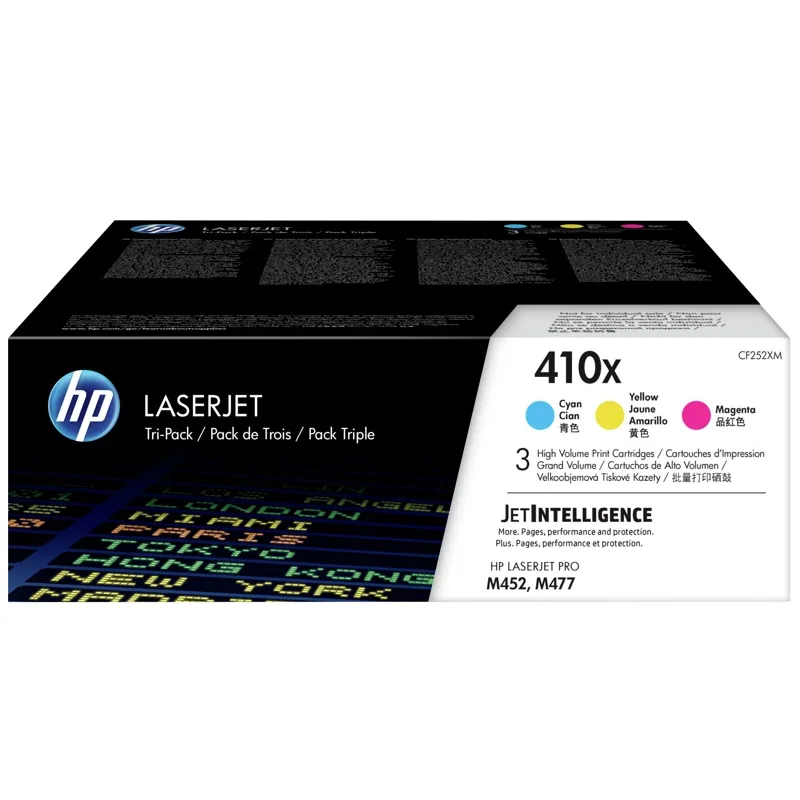 HP 410X 3-pack CMY, CF252XM CF252XM