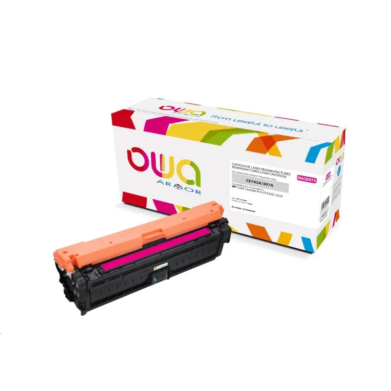 OWA Armor toner pre HP Color Laserjet CP5220, 5225, 7300 strán, CE743A…