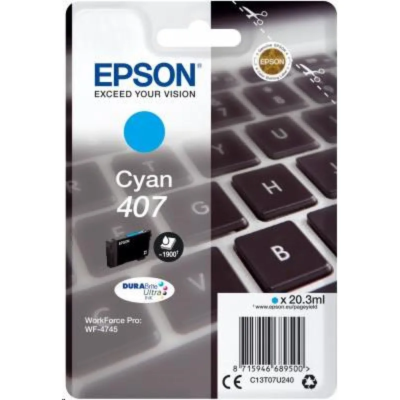 Atramentová kazeta EPSON série WF-4745 "Keyboard" L Cyan 1900 str.…
