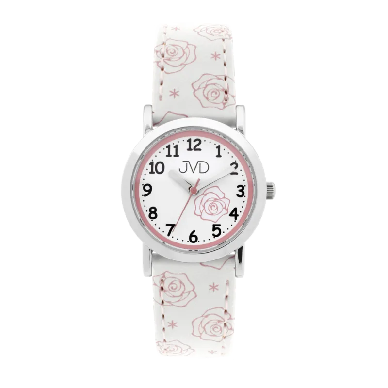 JVD Dětské dívčí bílé náramkové hodinky JVD J7205.1