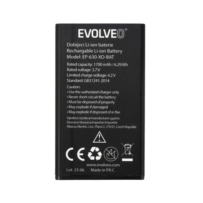 EVOLVEO orig. batéria 1700 mAh pre EasyPhone XO (EP-630) EP-630-XO-BAT