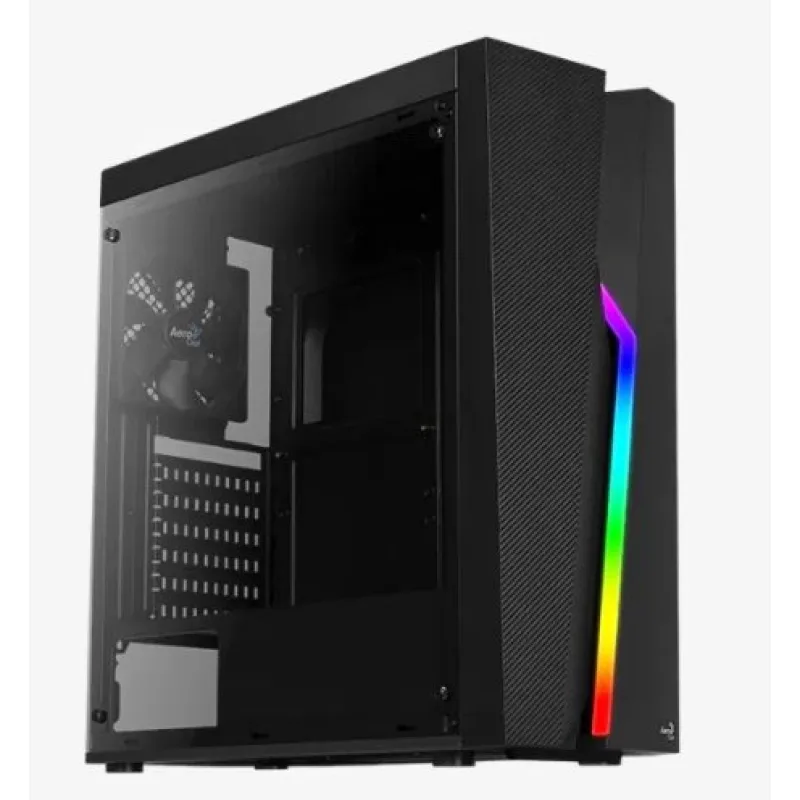 Aerocool Bolt, skrinka ATX, RGB LED, ventilátor, čierna Bolt-A-BK-v1