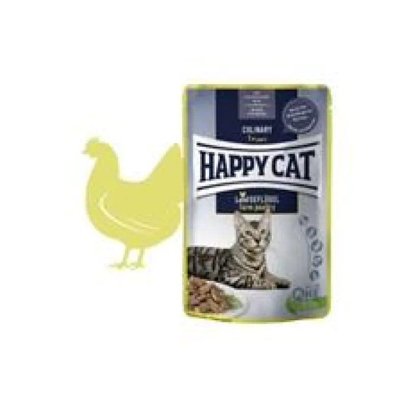 Happy Cat MEAT IN SAUCE Culinary Land-Geflügel 85 g