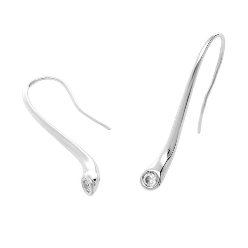 MPM Dámské ocelové visací nerezové náušnice 7501 - stříbrné barvy SER.7501