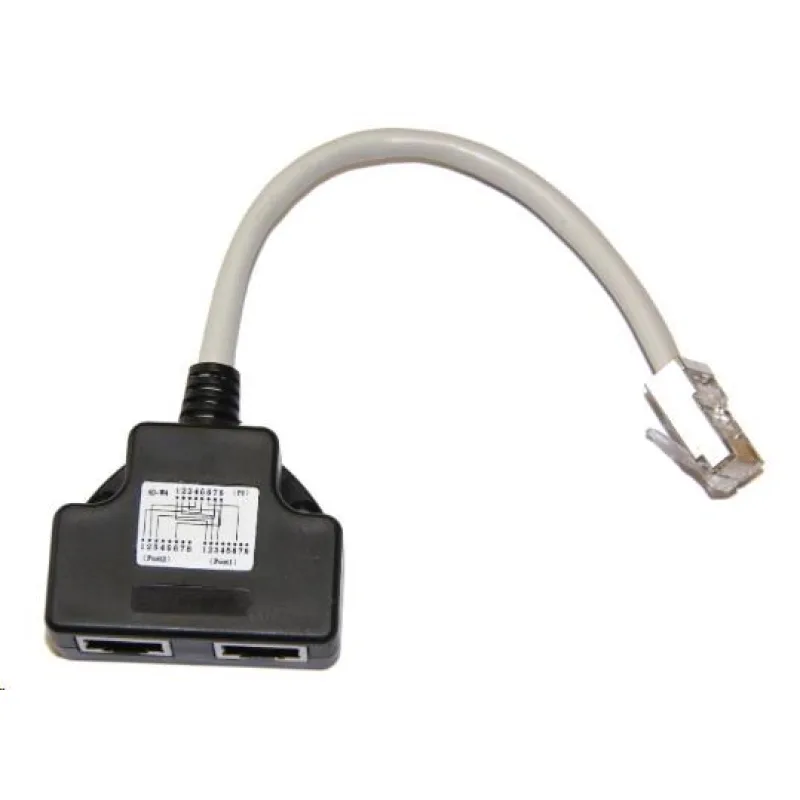 Adaptér rozdvojka RJ45, 1x8p8c/ 2x8p4c, PC-PC, stíněný ADPC-PC