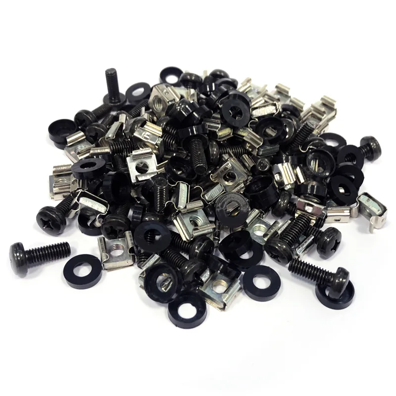 Montážna sada M6 (50ks / bal.) - 16mm BLACK 7771