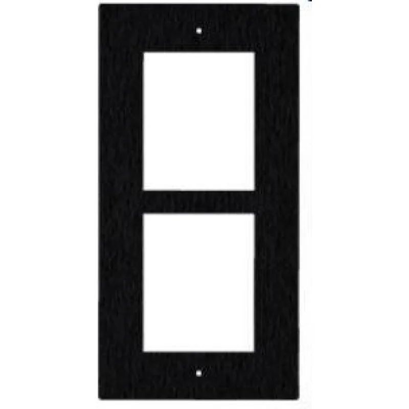 2N® IP Verso - Rám pro instalaci do zdi, 2 moduly - černý 9155012B