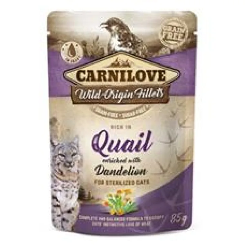 Carnilove Cat Pouch Quail & Dandelion sterilized 85 g