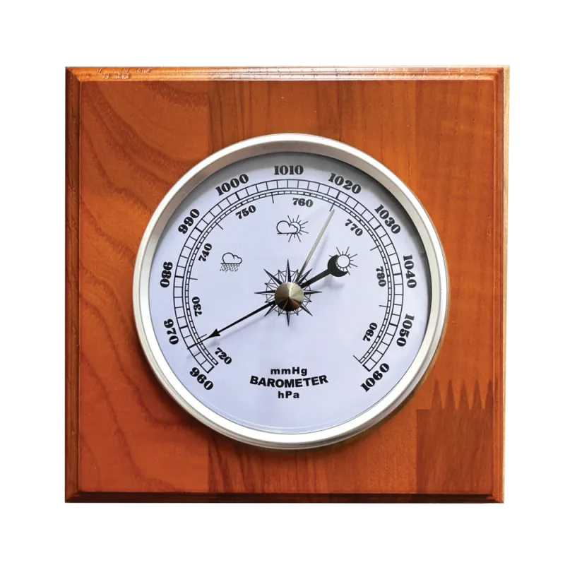 JVD Dřevěný retro hranatý barometr JVD BA230/41