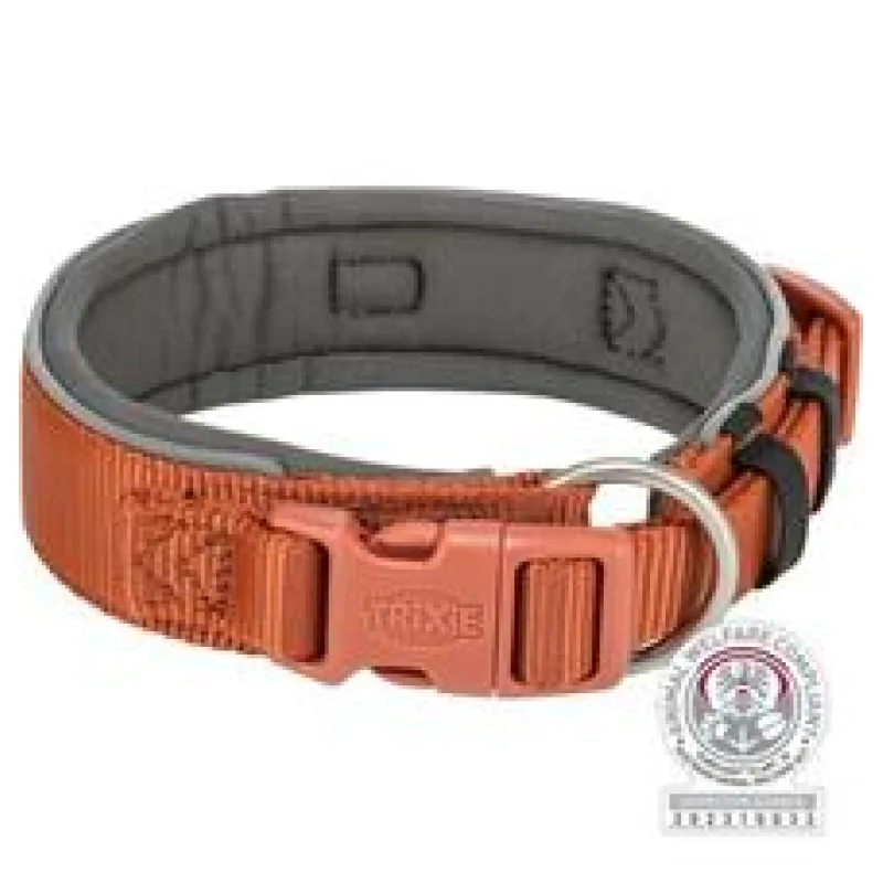 PREMIUM obojek EXTRA široký, rezavá/grafit XS-S: 27-35 cm/25 mm