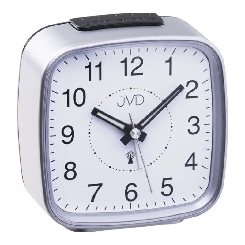 Rádiem řízený budík quartz JVD RB862.2 - stříbrný