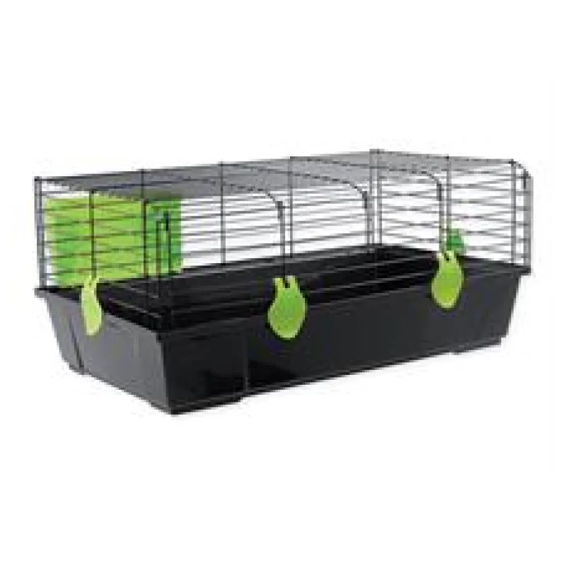 Klec SMALL ANIMAL Matěj černá se zelenou výbavou 1 ks