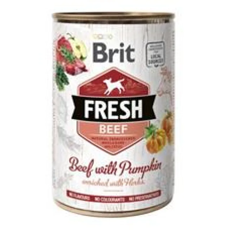 Brit Dog Fresh konz Beef with Pumpkin 400 g