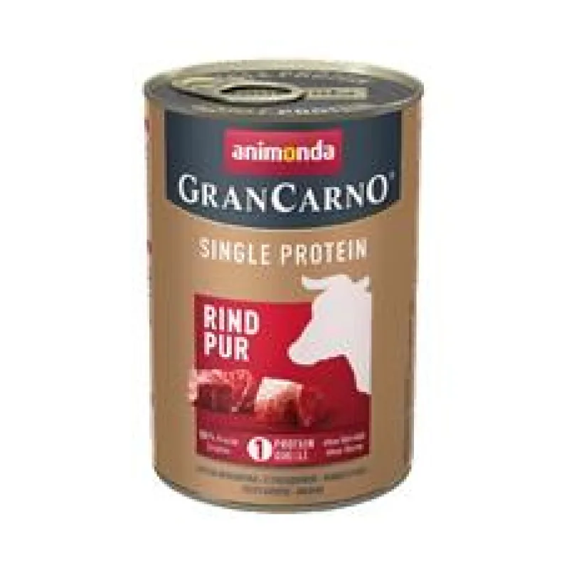 GRANCARNO Single Protein - čisté hovězí, konzerva pro psy 800g