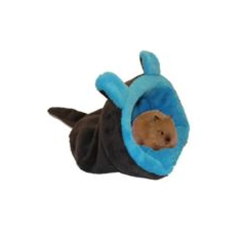 Marysa pelíšek 2v1 mini pro hlodavce/fretky, MYŠÁK, tmavě šedý/modrý