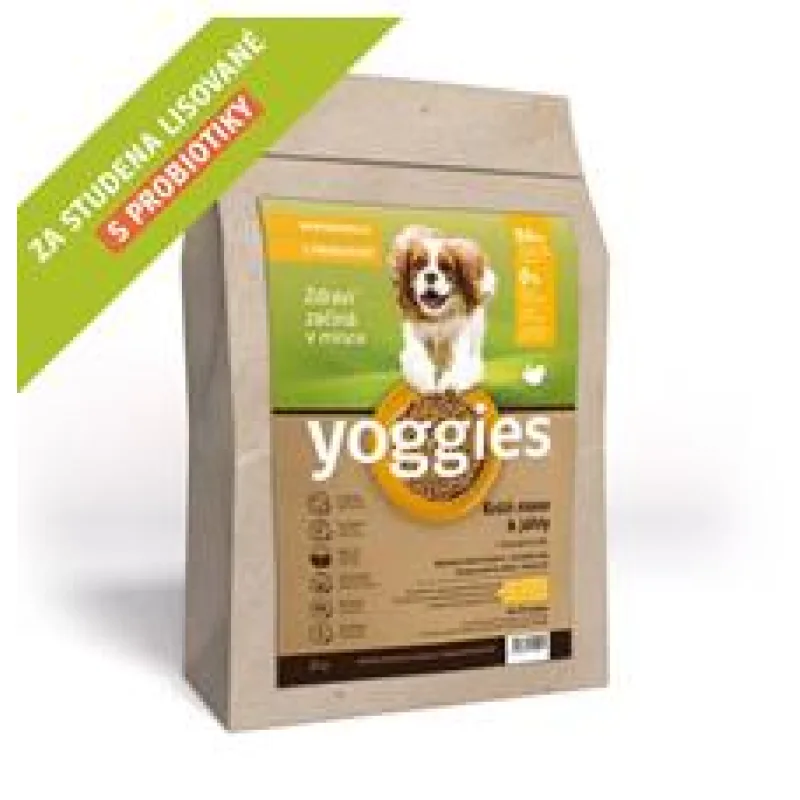 MINIGRANULE Monoproteinové Yoggies s krůtím masem a jáhly, lisované za studena s probiotiky 2 kg