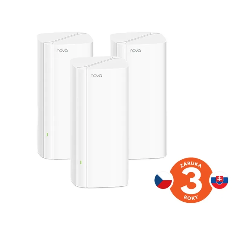 Tenda Nova EX12 (3-pack) WiFi6 AX3000 Mesh Gigabit systém, 9xGLAN/ GWAN,…