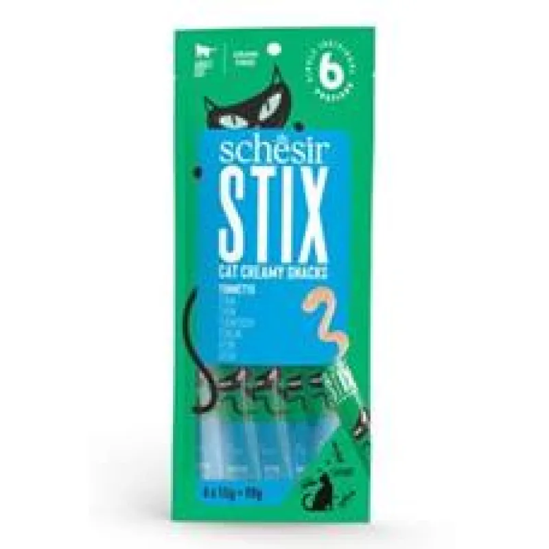 Schesir Cat pochoutka Stix Liquid Snack tuňák 6x15g