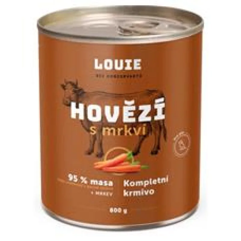 Louie konz. pro psy hovězí s mrkví 800 g