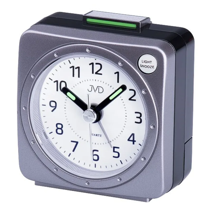 Nejlevnější baterkový budík JVD quartz SR220.3 s osvětlením