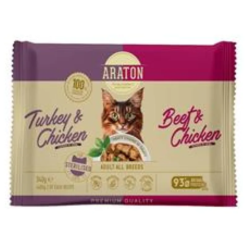 Araton Cat kaps. Sterilised Multipack 4 x 85g