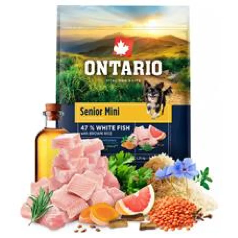 Ontario Senior Mini Fish & Brown Rice 6,5kg