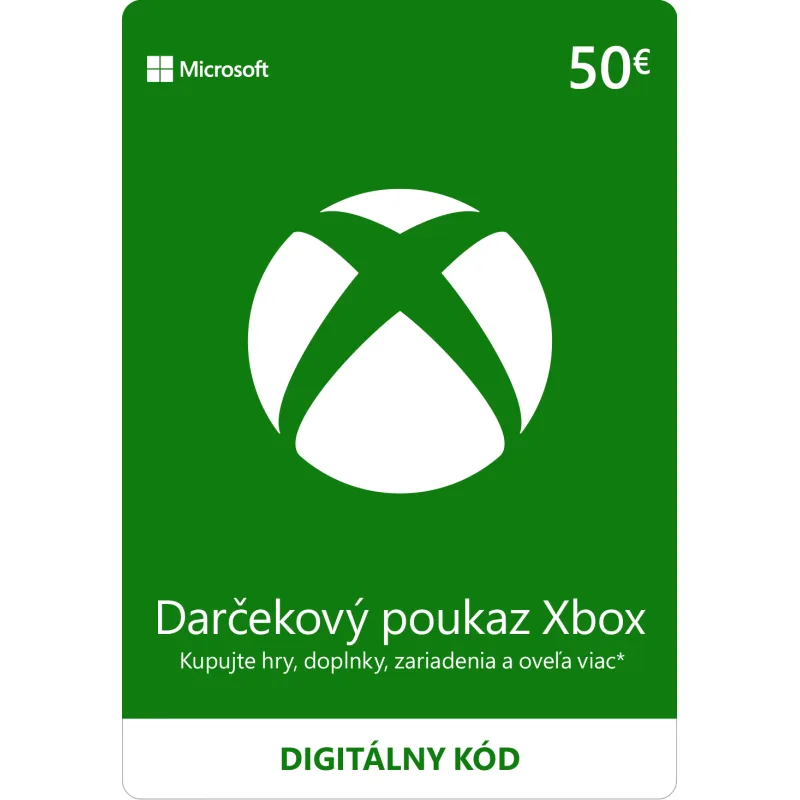 ESD XBOX - Dárková karta Xbox 50 EUR ESD_K4W-02563