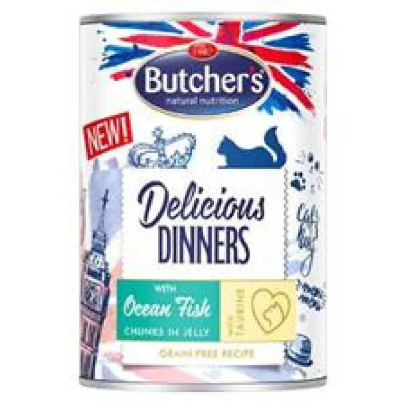 Butcher’s Cat Delicious moř.ryby v želé konz. 400g
