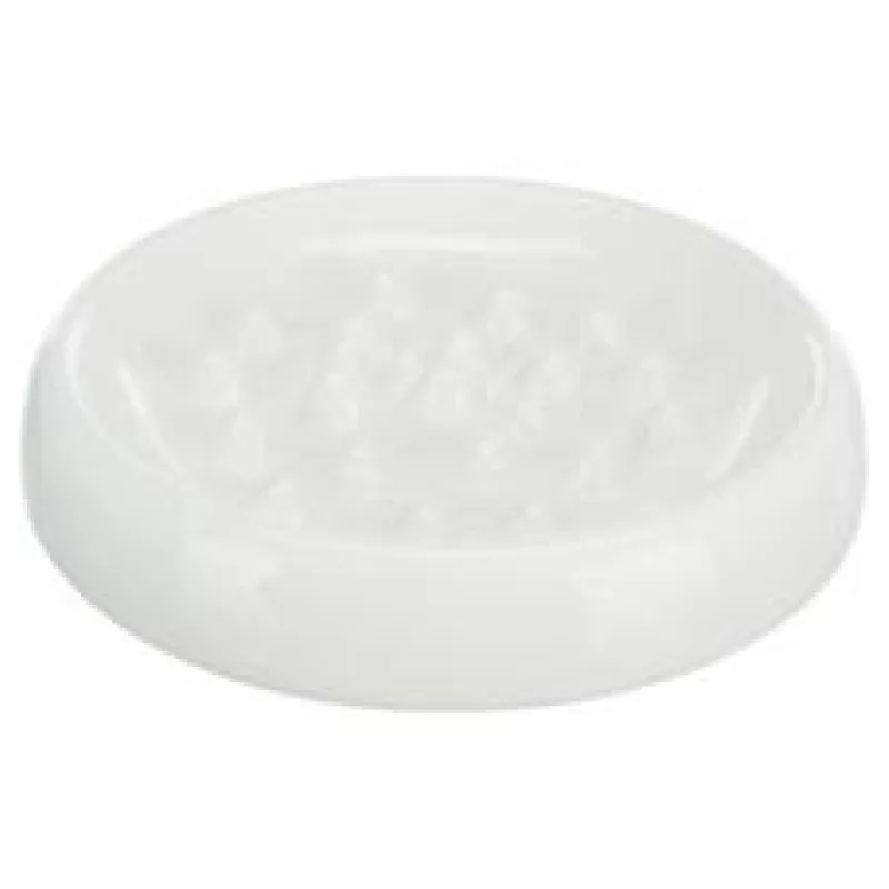 Slow Feed, keramická miska k pomalému krmení, 0.25 l/ø 18 cm, modrá, šedá 1 ks