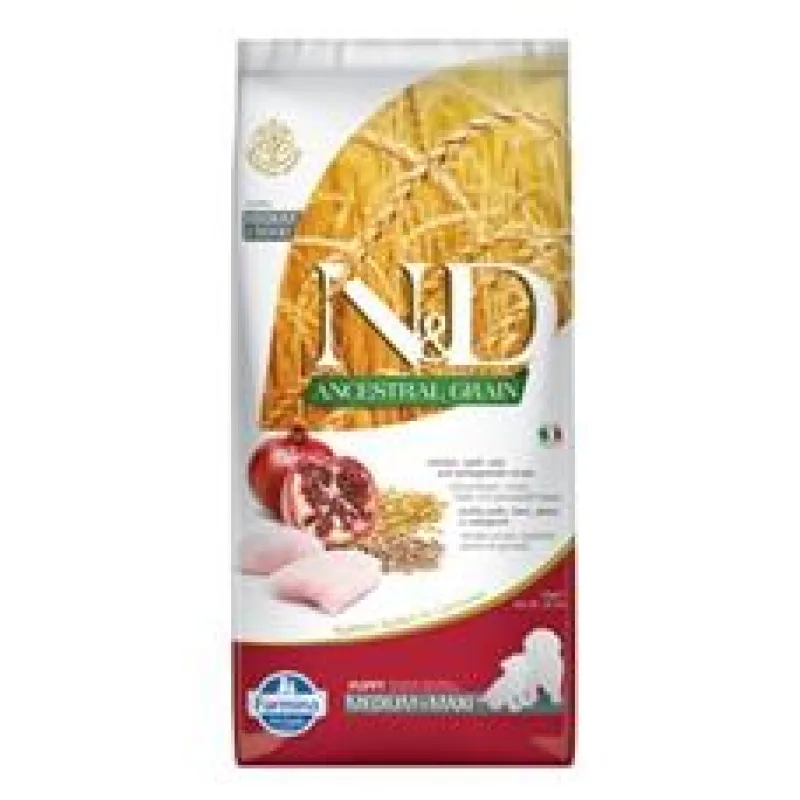 N&D LG DOG Puppy M/L Chicken & Pomegranate 2x12 kg